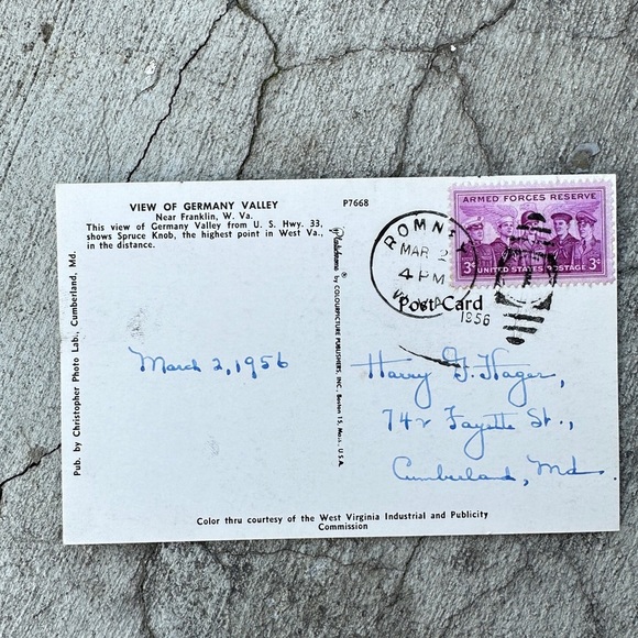 Picturesque View of Germany Valley - Near Franklin West Virginia Postcard - Picture 4 of 4